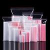 PURECRATE Zip Lock Pouch Reusable Transparent Plastic Bags, Strong Zip Lock Storage Pouches and Durable Side Press Seal Pack of 50 Pieces (2 * 3 Inch) view 2