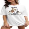 ABSOLUTE DEFENSE Oversize Tshirt Baggy for Women Girl Cotton Latest Casual Blue Maroon Stylish Beige Black Lavender Pink Brown Peach White 299 399 Under view 1