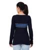 CATE MELBY Tshirt for Womens Full Sleeve Collection for Womens Collection Summer Wear (in, Alpha, S, Regular, Navy) view 2