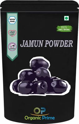 Organic Prime Jamun Seeds | Jambu seeds powder - 500 GM By Organic Prime