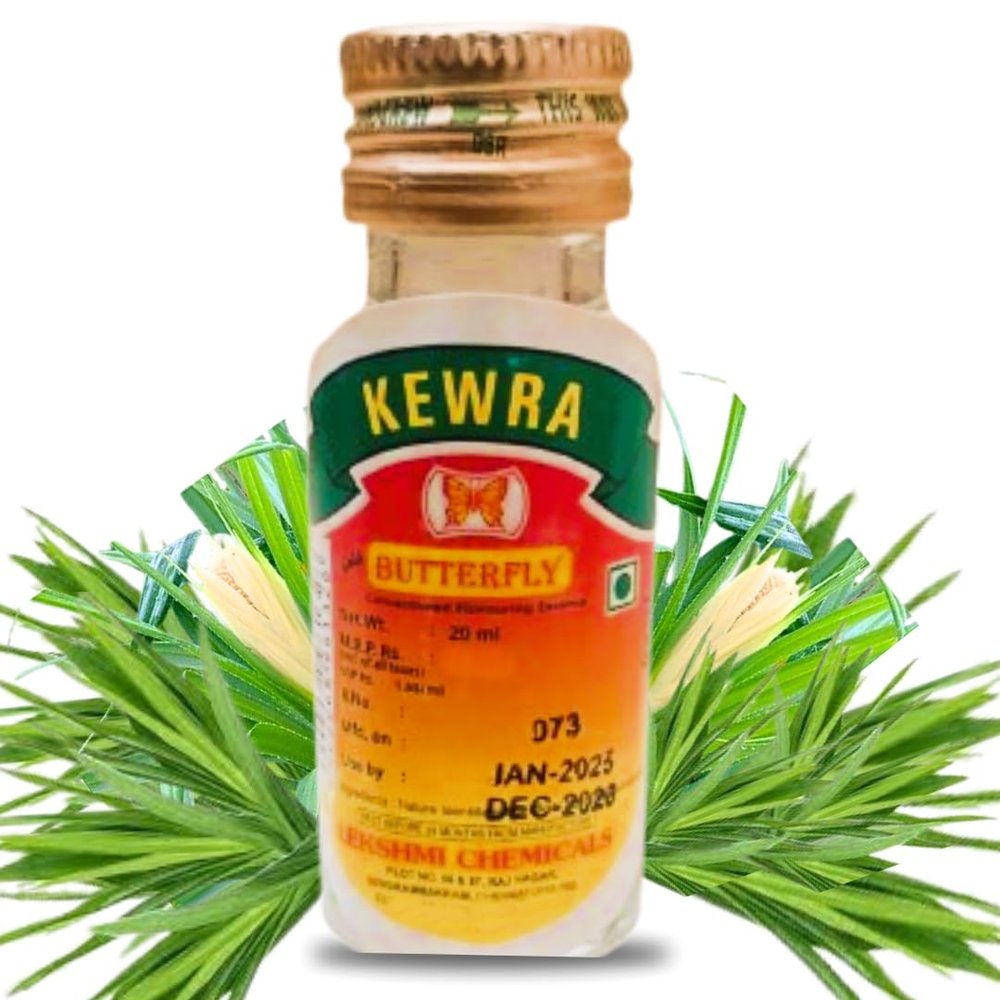 Kewra/Thalampoo Essence, Nature Identical Kewra/Thalampoo Flavouring Agent , Size:20ml (Pack of 2)