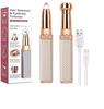 Fexnora 2-in-1 Eyebrow Trimmer for Women - Facial Hair Remover Machine For Women - Eyebrows, Face,Upper Lips,and Nose Hair Remover, USB RECHARGEABLE Epilator With Indicator Light (Gold Colour) view 1