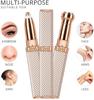 Fexnora 2-in-1 Eyebrow Trimmer for Women - Facial Hair Remover Machine For Women - Eyebrows, Face,Upper Lips,and Nose Hair Remover, USB RECHARGEABLE Epilator With Indicator Light (Gold Colour) view 2