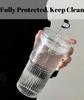 9 Pcs Stanley Cup Accessories, Water Bottle, Coffee Mug Accessories Stanley Cup Dust Cap Straw Cap Straw Sleeve Fits 1.0cm Diameter Suitable for Home Picnic and Cafes view 4