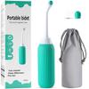 Portable Bidet Sprayer, 500ml, Dual Nozzle with 60 Angle Design, Leakproof Antislip Bottle, Green view 1