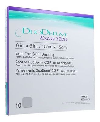 2025 original Extra Thin CGF Dressing, 15cm x 15cm, Pack of 10, Hydrocolloid Technology for Wound Care