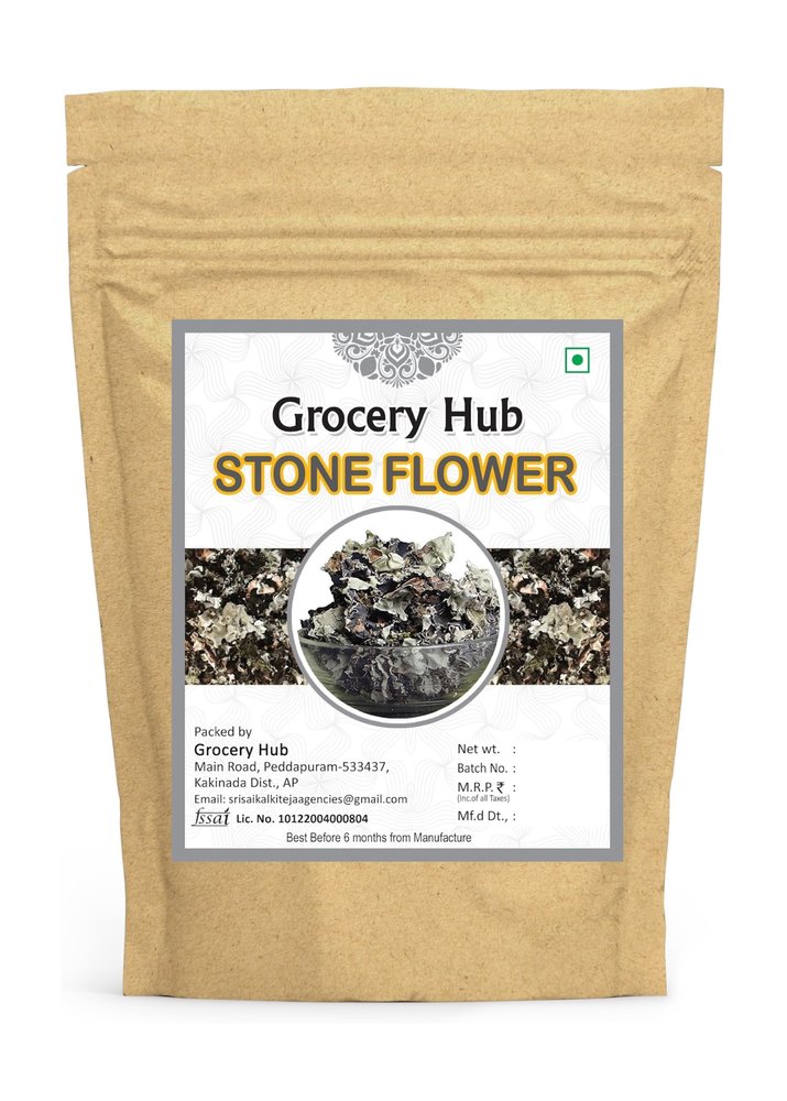 Grocery Hub Black Stone Flower Spices - 100g | Pathar/Patthar ke Phool Spice | Dagad Phool, Kalpasi | Pathar Ke Phool for Flavourful Cooking