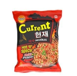 Current Hot and Spicy Noodle | Chilli and Pepper Flavor | Spicy Instant Noodles | Tasty to Eat | Pepper Chilli Noodles (Pack of 10)