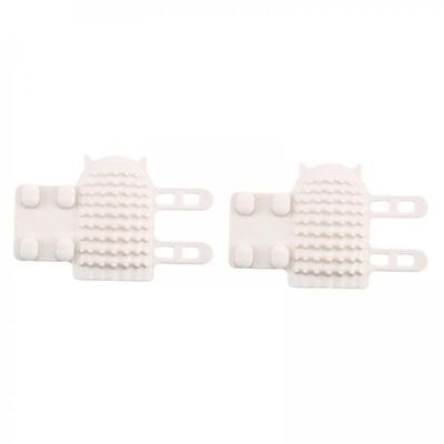 CALANDIS 2x2Pcs Pet Silicone Brush Cat Brush for Shedding for Long and Short Hair Puppy White | Grooming