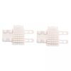 CALANDIS 2x2Pcs Pet Silicone Brush Cat Brush for Shedding for Long and Short Hair Puppy White | Grooming view 1