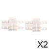 CALANDIS 2x2Pcs Pet Silicone Brush Cat Brush for Shedding for Long and Short Hair Puppy White | Grooming view 2