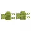 CALANDIS 2x2Pcs Pet Silicone Brush Cat Brush for Shedding for Long and Short Hair Puppy Green | Grooming view 1
