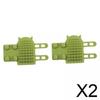 CALANDIS 2x2Pcs Pet Silicone Brush Cat Brush for Shedding for Long and Short Hair Puppy Green | Grooming view 2