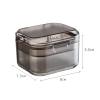 LOOM TREE 3xTportable Denture Case Container Waterproof Drain Organizer Holder Soaking Black | Oral Care | Denture Care view 4