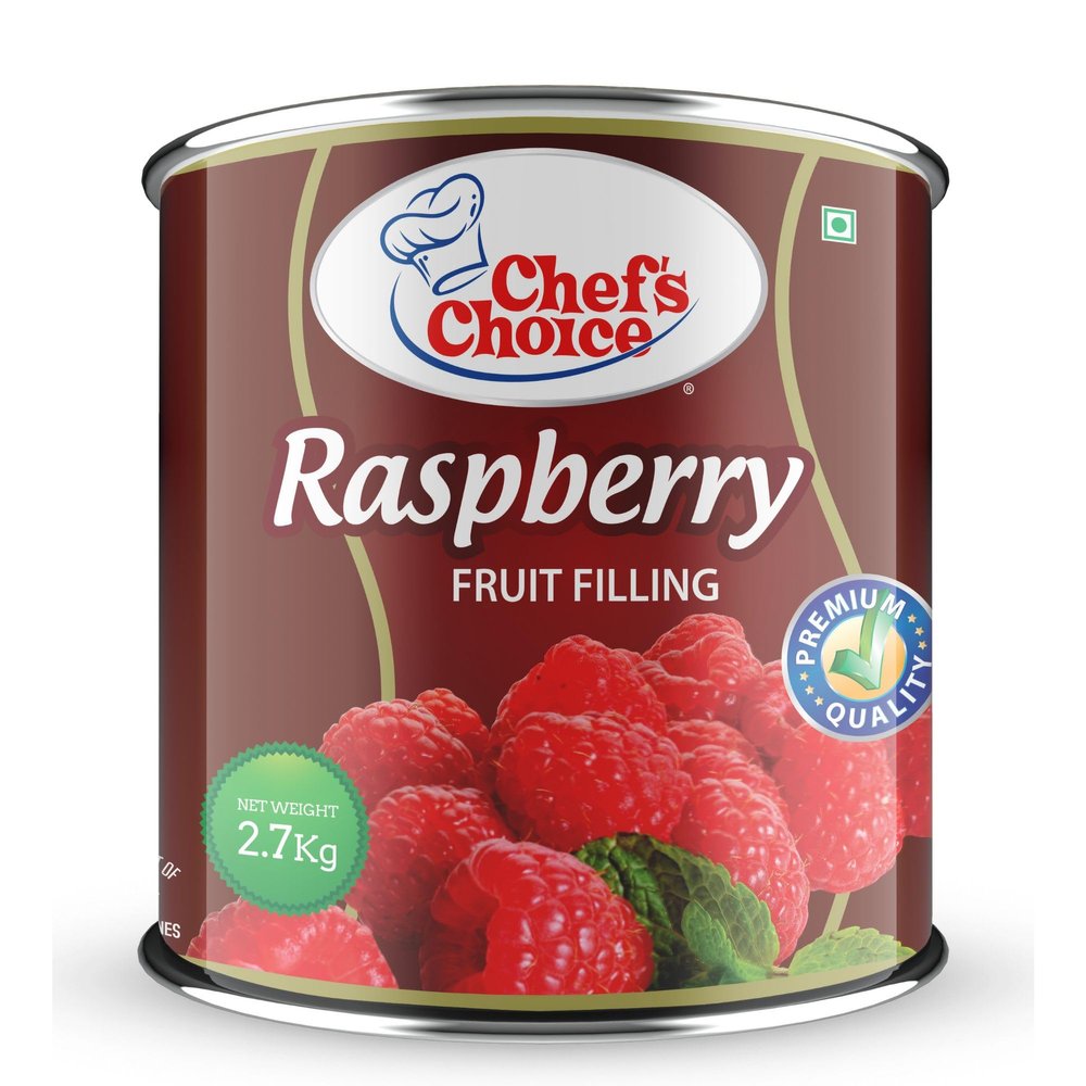 Chef's Choice Raspberry Fruit Filling Can - 2.7 Kg | Product Of Philippines | Raspberry Fruit Filling For Baking And Dessert Preparations | Pack Of 1