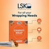 CHAPATI WRAP 100 Pre-Cut Roti Wrapping Aluminium Foil Sheets | 12 Micron Thickness | 27x25 cm Foil Sheets | Ideal for Wrapping Fresh Rotis, Chapatis & Flatbreads view 4