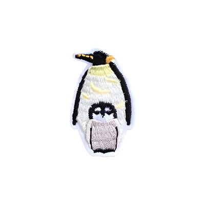 95MILES GARMENTS Baby with Mom Penguin Embroidered Applique Patches for Jackets Caps Bags Sew/Iron on Patches (1.2 x 2 Inch)