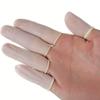 ANTI-STATIC ESD Safe Chlorinated Disposable Latex Finger Cots [Reusable Rubber Fingertips] 4 Mil Thick, White (50) view 2