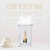 2X Nutrition Crystal Shaker | Gym Shaker | Sipper for Protein Shake 100% Leakproof Guarantee Protein Shaker Sipper Bottle for Pre-Workout BPA Free 400ml Glass-like Finish view 2