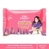 Pink Energy Natural Intimate Wipes | pH Balanced Gentle Hygiene | Dermatologically Tested | Biodegradable & Soft Cleansing Support | Odor Control & Freshness | Safe Daily Care for Women | Travel-Friendly Pack | With Lavender, Tea Tree & Aloe Vera view 2