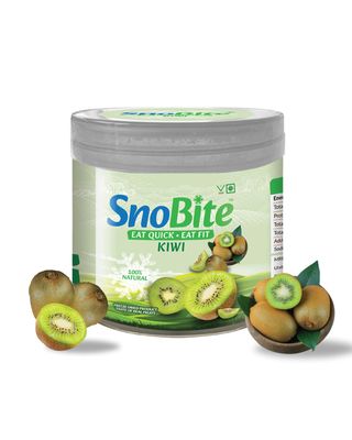 SnoBite Freeze-Dried Kiwi Jar | 100% Natural | No Added Sugar, Zero Preservatives | Healthy, Tasty, Gluten Free Snack for Adults and Kids | 50g