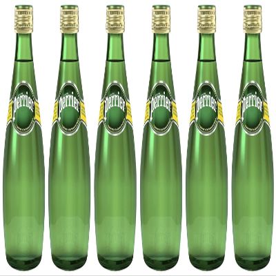 Perriers Natural Mineral Carbonated Sparkling Water (Pack of 6)