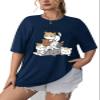 ABSOLUTE DEFENSE Oversize Tshirt Baggy for Women Girl Cotton Latest Casual Blue Maroon Stylish Beige Black Lavender Pink Brown Peach White 299 399 Under view 1