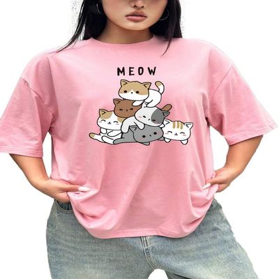 ABSOLUTE DEFENSE Oversize Tshirt Baggy for Women Girl Cotton Latest Casual Blue Maroon Stylish Beige Black Lavender Pink Brown Peach White 299 399 Under