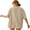 ABSOLUTE DEFENSE Oversize Tshirt Baggy for Women Girl Cotton Latest Casual Blue Maroon Stylish Beige Black Lavender Pink Brown Peach White 299 399 Under view 2