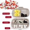 Black Sparrow Travel Pill Organizer 8 Compartments Portable Pill Box Small Daily Pill Case Medicine Vitamin Container for Pocket Purse 8 Compartments Portable Pill Case Hold Vitamins, Cod Liver view 4