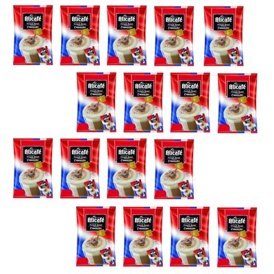 Alicafe French Roast Cappuccino Sachets with Creamer and Choco Granules (17x25g) | 3 in 1 instant Coffee | Imported Cappuccino