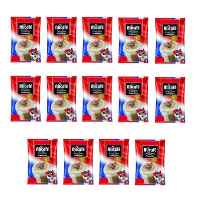 Alicafe French Roast Cappuccino Sachets with Creamer and Choco Granules (14x25g) | 3 in 1 instant Coffee | Imported Cappuccino