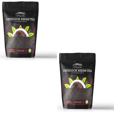 A Hilly Affair Assam Orthodox Tea (2 x 100 g) | Premium Handcrafted Whole Leaf Tea from the Gardens of Assam | Bold, Aromatic, and Naturally Flavourful | 100% Pure | Zero Preservatives