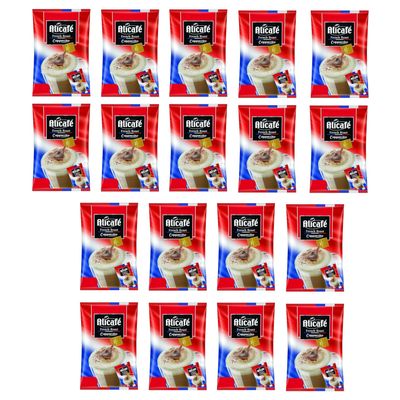 Alicafe French Roast Cappuccino Sachets with Creamer and Choco Granules (18x25g) | 3 in 1 instant Coffee | Imported Cappuccino