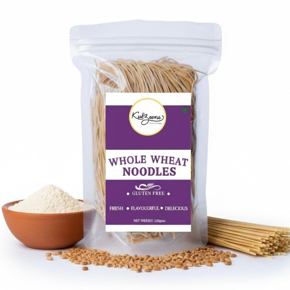 Kuizeens Whole Wheat Noodle - 200G |Protein & Fiber-Rich | Gluten-Free Delight | Easy-to-Make | No MSG | No Preservatives | Vegan & Wholesome |Jain | No Onion & Garlic