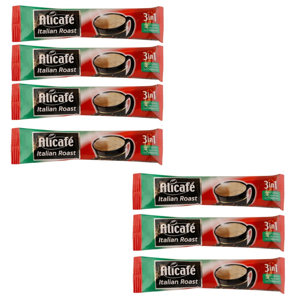 Alicafe Italian Roast 3 in 1 Instant Coffee | Smooth With Microground Coffee | Instant Coffee Sachets | (7 x 16.5g)