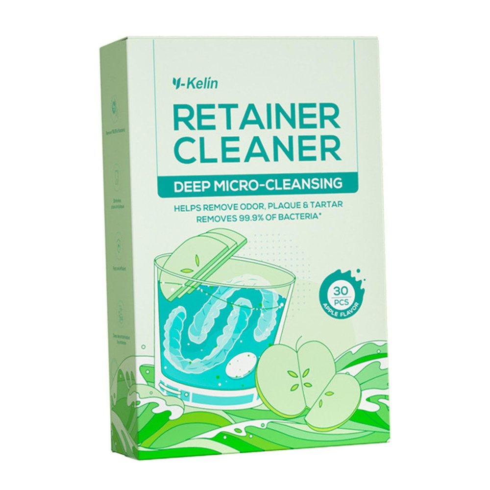 ATORSE 30 Pieces Denture Cleaner Tablet Cleaning Tool False Tooth Cleaning Tablet Apple Flavor|Health & Beauty | Oral Care | Denture Care