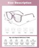WESOKE Bling Reading Glasses | Fashion Blue Light Blocking Eyewear for Women | UV Protection Anti-Glare view 3