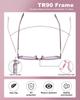 WESOKE Bling Reading Glasses | Fashion Blue Light Blocking Eyewear for Women | UV Protection Anti-Glare view 4