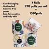 Kind of Earthy Bamboo Toilet Tissue Paper Roll, 2-Ply, 270 Pulls, Pack of 12, Fun Colourful Design,Biodegradable, Chemical-Free, Soft and Strong. Tree Free Bathroom Tissue Made with Bamboo Pulp (12) view 2