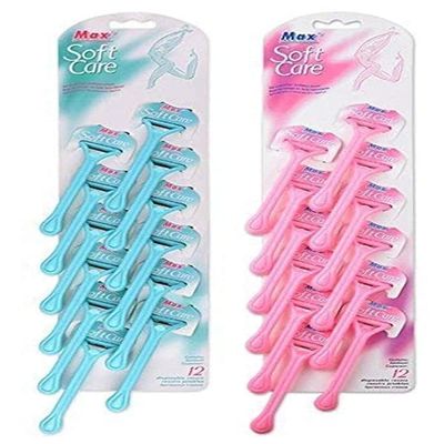 Asvino Disposable Shaving Razor for Women & Men | Hair Removal Razor for Body with Nourishing Strip (12)
