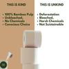 Kind of Earthy Bamboo Tissue Paper Rolls, Toilet Rolls, Biodegradable, Chemical-Free, Long, Soft and Strong, 2 Ply, 270 Pulls. Tree Free Bathroom Tissue Made with Bamboo Pulp (12) view 3