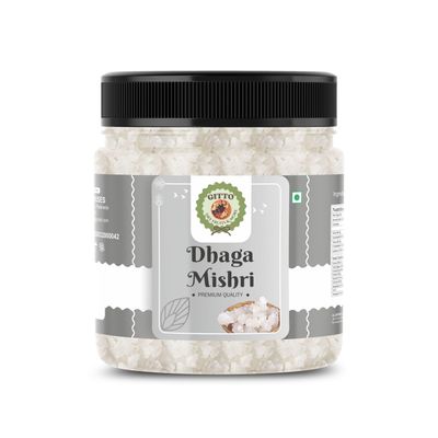 GITTO DRY FRUITS & MORE Pure Dhaga Mishri - Natural Thread Sugar Crystals for Sweetening Beverages & Ayurvedic Use