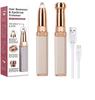 Geyoga Eyebrow Trimmer for Women, face razor for woman, 2 in 1 Rechargeable Facial Hair Remover with Replaceable Heads, Professional Painless Personal Hair Removal Eyebrow Razor with Indicator Lights, ( RoseGold ) view 1