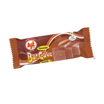 AJIT NAGPUR Eggless Bar Cake (Chocolate) | Delicious Chocolate Bar cake | 120g - (Pack of 4)