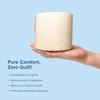 IMECO Bamboo Toilet Tissue Rolls 5280 Pulls (Pack of 3, 220 x 8 Rolls) 3-Ply Unbleached Toilet Paper | 100% Natural & Eco-Friendly | Soft & Highly Absorbent Tissues | Hypoallergenic view 3