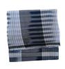 A Chand Men's Pure Cotton Handloom Unstitched Lungi 2.10 Meter Handmade with Original Pin Hole (Dark Blue) view 4
