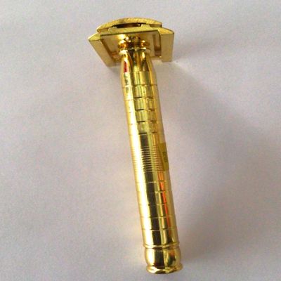 Classic Safety Razor, Double Edge, Gold-Plated, Traditional Style