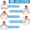 GIRIRAJ MART 3 Ply Disposable Blue Face Mask-Pack of 100 | Non-Woven Fabric | Anti-Pollution | Dust Barrier with Soft Ear Loops | Lightweight, Breathable Use and Throw Mask view 2