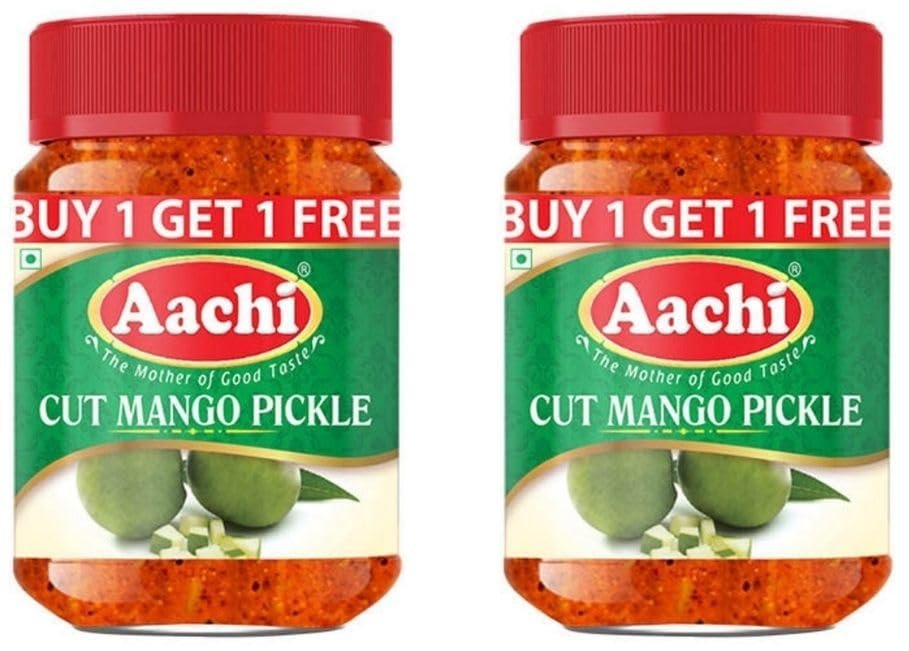 Aachi'- Cut Mango Pickle, Buy 1 Get 1 Free, 200g Each-